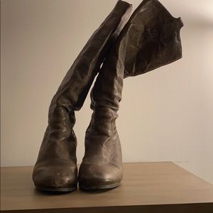 Frye Boots Tall, brownish/grey, size 10